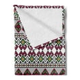thumbnail image 2 of Retro Soft Flannel Fleece Throw Blanket, Illustration of Ukrainian Pattern Ornament Traditional Borders and Slovenian, Cozy Plush for Indoor and Outdoor Use, 50" x 60", Multicolor, by Ambesonne, 2 of 5