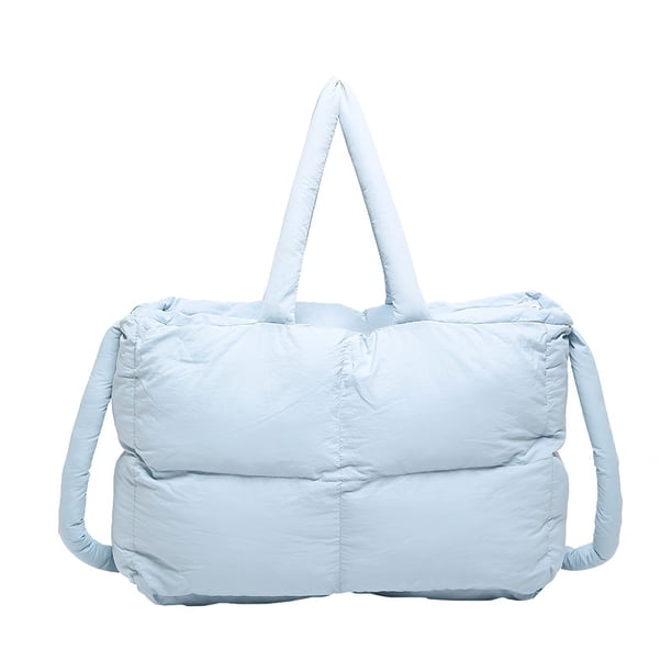 Pillow Shopper Bag Hobo Bolso Bandolera Puffer Tote Ligero para Mujer