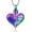 Rainbow, variant on Heart Cremation Jewelry for Ashes Holder Urn Necklace for Loved One-A Piece of My Heart Lives in Heaven