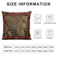 thumbnail image 5 of COMIO  Throw Pillow Cover Case Beautiful Wild Leo Pattern Leopard Skin Shawl Animal Print Decorative Pillowcase Case Cushion Cover for Bed Couch, 5 of 5