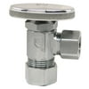 PlumbCraft 5/8 in. Compression in. X 1/2 in. Compression Chrome Plated Angle Valve