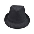 thumbnail image 3 of Premium Jeans Fabric Solid Color Fedora Hat, 3 of 4