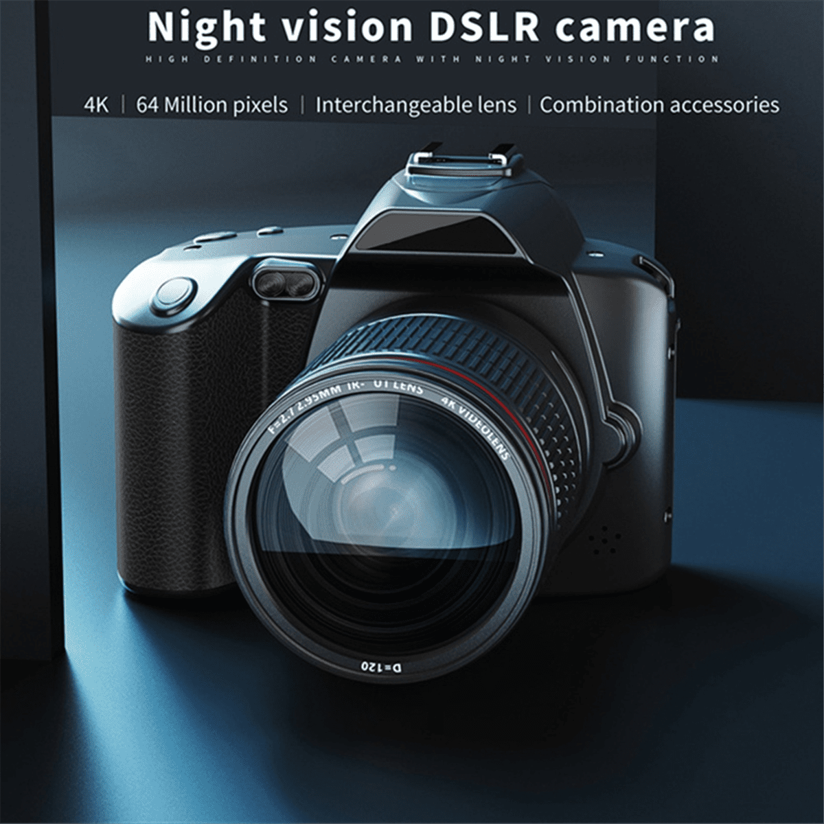 Professional Digital Camera HD 4K Camera Digital WIFI Camera with 16X Zoom Night y11272