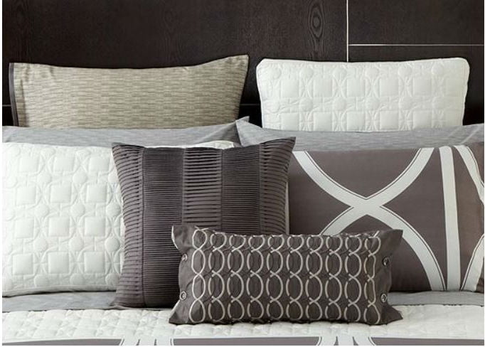 Hotel Collection Transom Charcoal European Sham Set Printed Hotel Collection Transom Charcoal