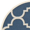 thumbnail image 4 of Safavieh Courtyard Navy Indoor Outdoor Rug - Round 5'3", 4 of 4