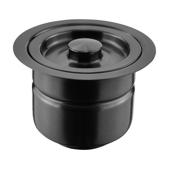 4.5" Stainless Steel Basket Drain in Black