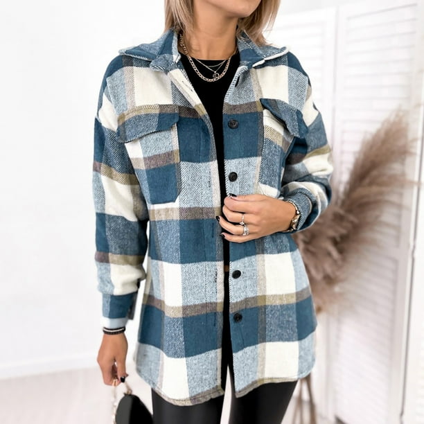 Puntoco moda mujer Casual manga larga felpa de un solo pecho abrigo largo Tops blusa abrigo liquidación Puntoco Puntoco-3522