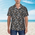thumbnail image 2 of Haiem Spider Cobweb Printed Hawaiian Shirt for Men - Men’s Casual Beach Summer Shirts - Stretch Fabric with Modern Fit-X-Large, 2 of 7