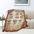 thumbnail image 3 of Baseball Blanket Soft Warm Cozy Sport Throw Blankets for Boys Girls Fuzzy Plush Blanket Lightweight Fleece Flannel Kid Adults Gift for Bed Couch Sofa 80"x60", 3 of 6