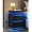 Black, variant on FASCK Black Nightstand with Charging Station and LED Lights, Bedside Table with 2 Wooden Drawers and Sliding Top, Modern End Table Side Table for Bedroom, Living Room, Office,White