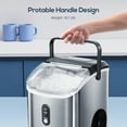 KISSAIR Portable Nugget Ice Maker Countertop, SelfCleaning Function