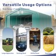 thumbnail image 5 of 20 x 20 x 11.8 FT Outdoor Green Portable Carport with All-Weather Canopy, Multiple Use Outdoor Storage Shelter Shed, 5 of 9