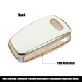 thumbnail image 4 of Unique Bargains Car Key Fob Cover 3 Button Remote Key Fob Case TPU Button Full Protector Cover White for Audi Q3 2015-2020, 4 of 7