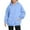 Blue, variant on Sweaters For Women Women's Plush And Thick Raglan Sleeves D Hooded Sweater Women's Autumn And Winter New Coat Top Fleece Jacket Fall Outfits Women Trendy White S