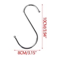 thumbnail image 5 of 10 Pack 4 inch Heavy Duty S Hooks Silver Pan Pot Holder Rack Hooks Hanging Hangers S Shaped Hooks for Kitchenware Pots Utensils Clothes Bags Towels Plants, 5 of 5