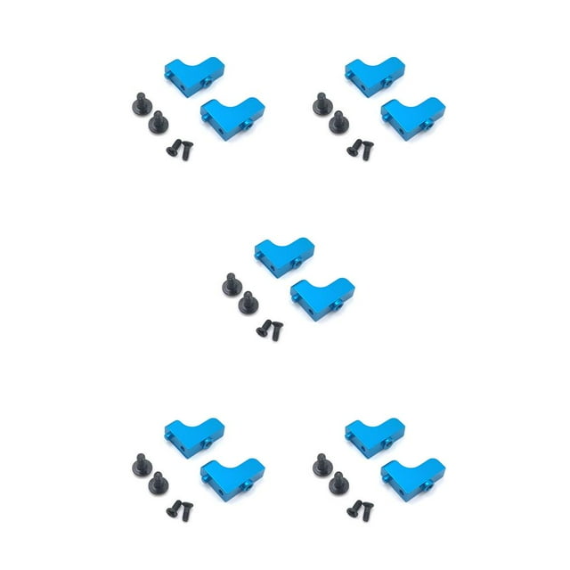 Xingzhi 2 Pieces Model Durable Servo Mount Fixed Bracket Metal Upgrade Accessories Modification Refitting A959 A969B A979B blue 5Set