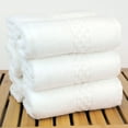 thumbnail image 3 of Bare Cotton Luxury Hotel & Spa Towel 100% Genuine Turkish Cotton Hand Towels - White - Checkered - Set of 6, 3 of 4