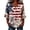 Z4-Red, variant on CHENge 4th of July Patriotic T-Shirts for Womens 3/4 Ruffle Sleeve V Neck Button Tunic Tops USA Flag Floral Independence Day Dressy Casual Flowy Tees,L