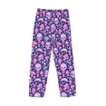 thumbnail image 6 of Balery Skull Rainbow Mushroom print Men's Pajama Pants,Ultra Lightweight Pjs,Lounge Pant-Small, 6 of 9