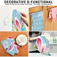thumbnail image 7 of Dreamtimes Easter Bunny Egg Kitchen Dish Towel 1 Pack, Soft Absorbent Dishcloths Reusable Hand Towel Washable Tea Towels for Home Kitchen Bar Table Decor, 28 x 18 Inch, 7 of 7