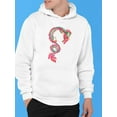 thumbnail image 2 of Chinese Red Dragon Watercolor  Hoodie Men -Image by Shutterstock, Male 5X-Large, 2 of 4
