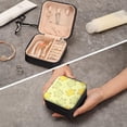 thumbnail image 7 of GZHJMY Travel Jewelry Box Cute Turtle PU Leather Mini Jewelry case Small Portable Jewelry Organizer Box(Black) for Necklace Bracelet Earrings Rings, 7 of 7