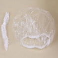 thumbnail image 2 of EQCOTWEA Disposable Headgear 100Pcs White Transparent For Home Shower, 2 of 3