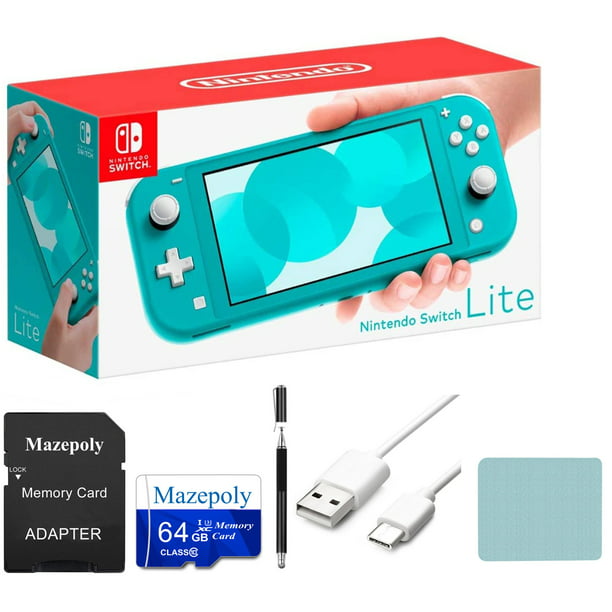 Newest Nintendo Switch Lite Game Console Bundle with Mazepoly Accessories, 5.5" Display, Plus Control Turquoise - Walmart.com