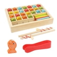 thumbnail image 1 of Xihbxyly Oferta Relampago Tablero Logarítmico con Cuentas y Pinzas para Pescar para Niños, Juguete de Multifuncional 3 En 1, 1 of 5