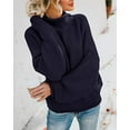 thumbnail image 4 of Womens Turtleneck Oversized Sweaters Batwing Long Sleeve Pullover Loose Chunky Knit Jumper, 4 of 7