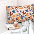 thumbnail image 4 of Rateoe Cute Chickens Pattern Decorative Pillow Case,Throw Pillow Covers,Plush Pillow Cover,Soft Pillow Case,Velvet Pillow Case-16"x24", 4 of 6