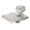 Aluminum, variant on WRS Grey Vinyl Storm Door Sweep - 9/16" x 37"