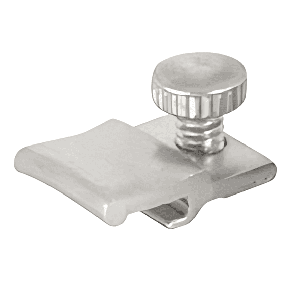 WRS 1/8" Offset Aluminum Storm Door Panel Clips with Screws - 8 Pack