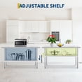 thumbnail image 4 of GloryStar Stainless Steel Table for Prep & Work, 2-Tier Shelf NSF Commercial Metal Worktable Adjustable Height & Leveling Feet, Extra Strength Kitchen Storage Rack for Restaurant Warehouse, 4 of 9