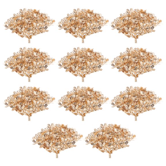 MLINS 10pcs Artificial Hydrangea Flower Heads Plastic Flowers for Wedding and Home Decoration