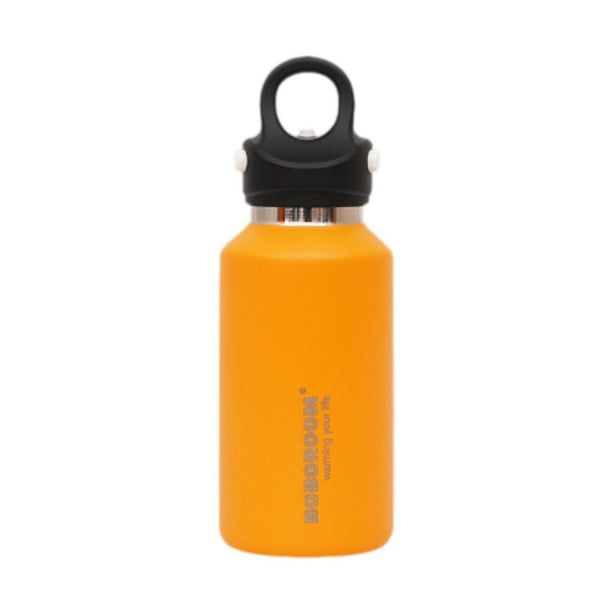 Botella de agua aislada Botella de agua deportiva Metal Térmica Acero inoxidable Vacío Amarillo