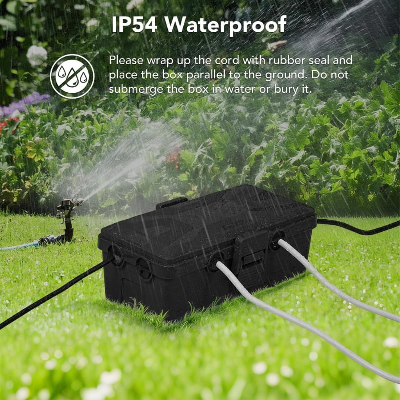 Durability Outdoor Power Enclosure Junction Box with 6 Cable Port IP68 Protection for Harsh Weather Installations