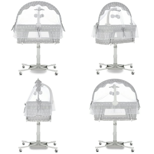 Dream On Me Breeze Swivel in Gray