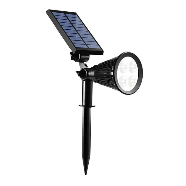 DOLITY Solar Adjustable Angle Solar Flood Lights for Pathway Garage Patio White Color