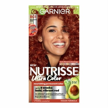 2X - Garnier Nutrisse Ultra Color Permanent Hair Color RC1 Medium Intense Copper Red Terracotta Chili 1.0 ct