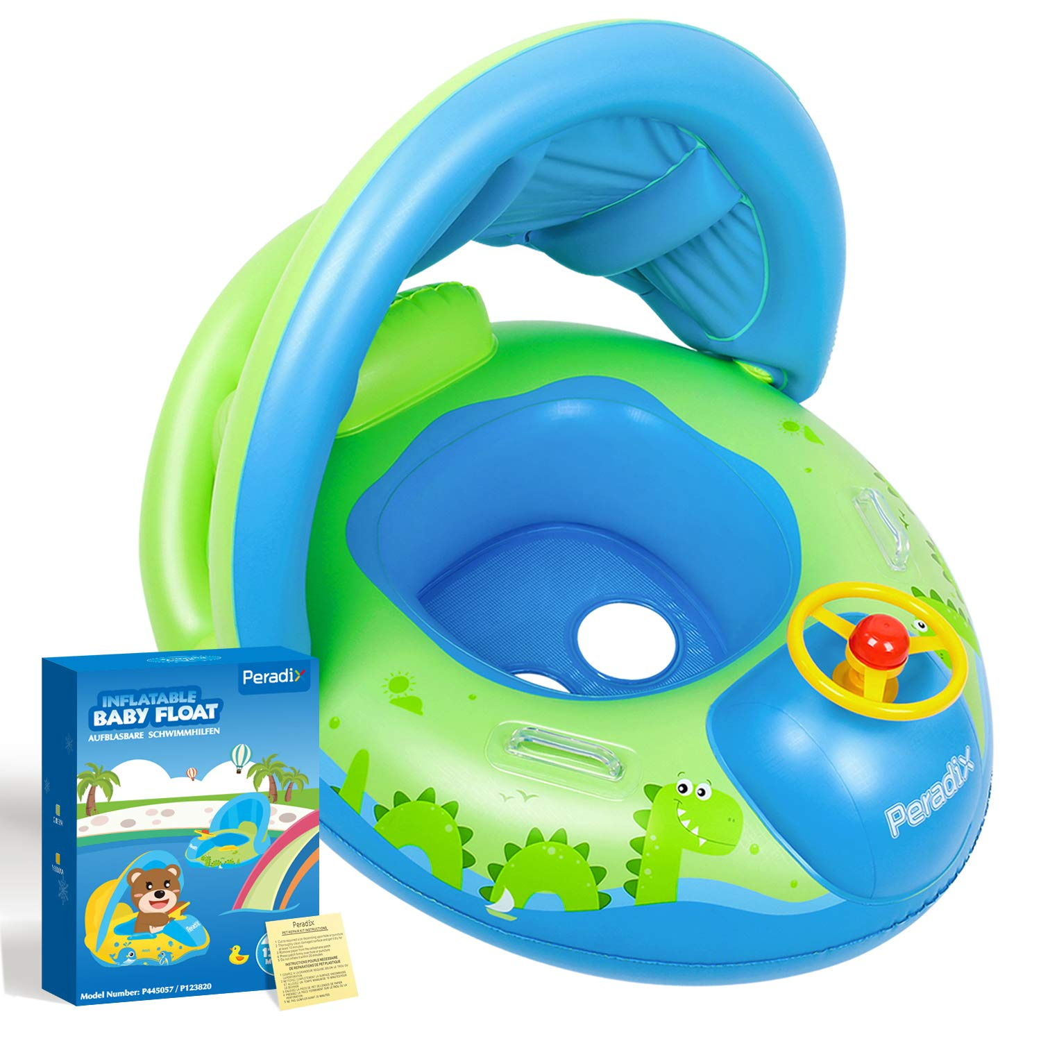 Jiekair Kids Pool Float for Toddler, Inflatable Swimming Ring Water