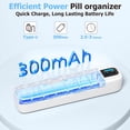 thumbnail image 5 of Smart Pill Organizer with Alarm, Bluetooth Daily Once a Day Pill Box 7 Day with APP, Weekly Travel Pill Case, Portable Pill Reminder for Medicines, Supplements and Vitamins(White), 5 of 7