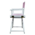 thumbnail image 2 of 18" Director's Chair White Frame-Pink Canvas, 2 of 5