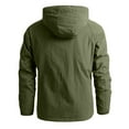 thumbnail image 3 of Jackets for Men Zip Up Waterproof Detachable Hooded Jacket Lightweight Long Sleeve Outdoor Coat Classic Fit Going Out Tops, 3 of 13