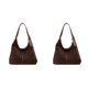 thumbnail image 1 of Bolso Hobo Gamuza para Mujer Hombro Con Cierre Magnético Retro (café), 1 of 9