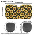 thumbnail image 5 of KUIFORTI Sunflower Car Windshield Sunshade, Car Shades for Front Windows Fun Sunshade, Reflective Polyester Blocks Heat and Sun, Foldable Sun Shield That Keeps Your Vehicle Cool, 5 of 5