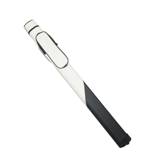 Estuche para tacos de billar de 1/2 pulgada, de piel sintética, protector portátil para tacos de billar Negro