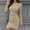 *Khaki, variant on ClodeEU Womens Long Sleeve Grew Neck Dress,Fall Trendy Knitted Bodycon Sweater Dresses Khaki,Womens Plus M