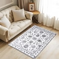 thumbnail image 5 of Socofuz 2'x3' Small Area Rugs, Non-Slip Washable Rug, Vintage Print Carpets for Bedroom Dining Room Home Office, 5 of 9