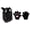 Black, variant on Hairy Wolf Head Mask with Claws,Realistic Furry Werewolf Mask,Viking Fursuit Wolf Headwear,Big Bad Wolf Costume